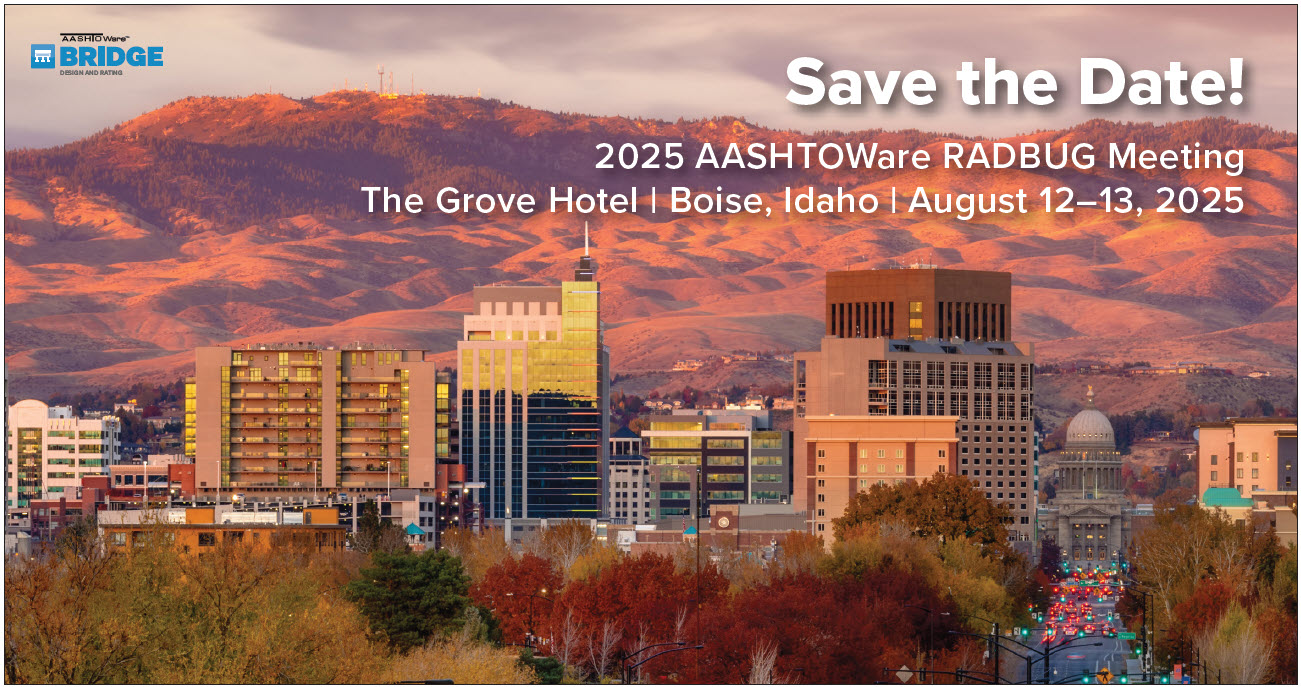 Save the date for the 2025 RADBUG Annual Meeting at The Grove Hotel in Boise, Idaho on August 12-13, 2025